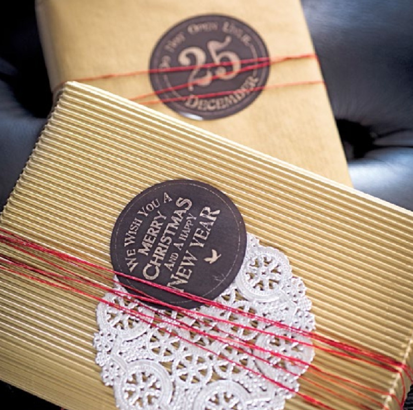 gift wrap ideas from Living Etc. via happymundane.com