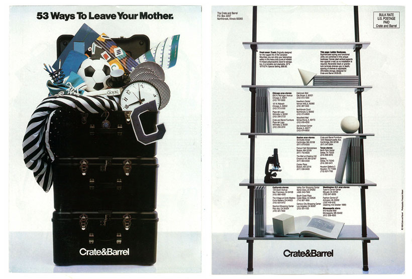 crate&barrel flyer circa 1989 via happymundane.com