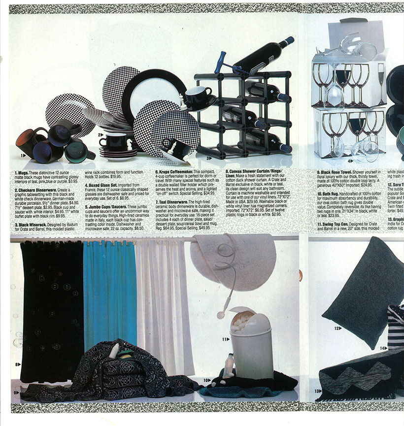 crate&barrel flyer circa 1989 via happymundane.com