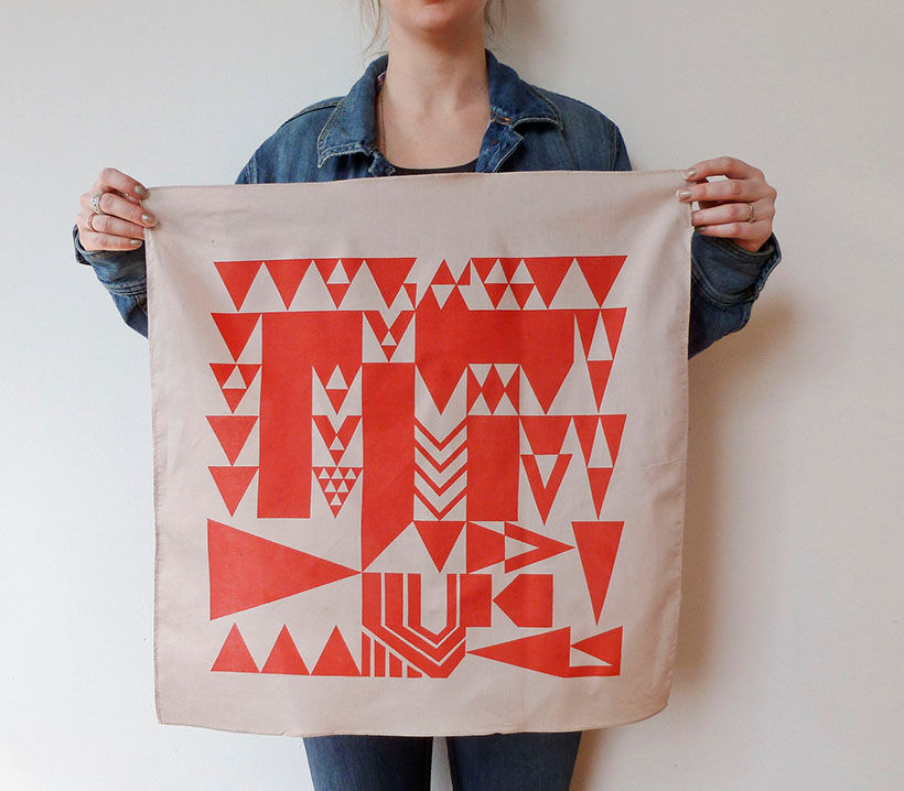 Graphic textiles by Au Retour via happymundane.com