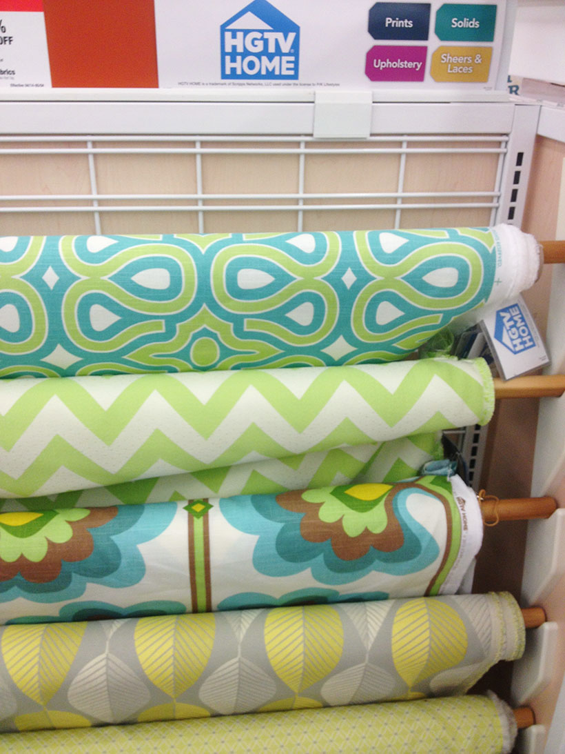 HGTV home fabric collection at JoAnn Fabric & Craft via happymundane.com