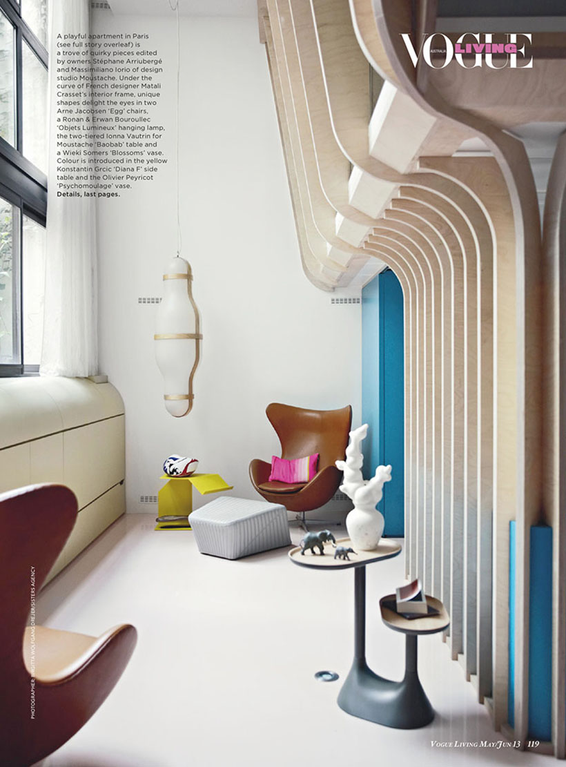 Moustache design studio founders home in Vogue Living May/June '13 via happymundane.com