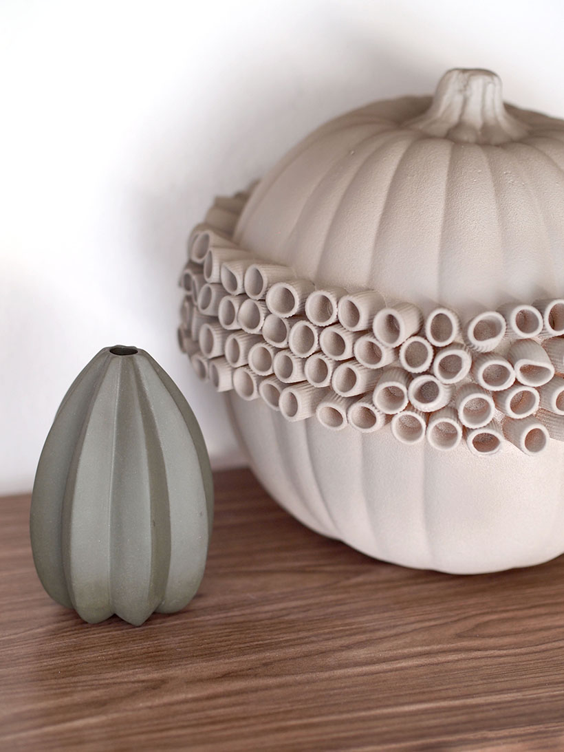 Tonal Textural pumpkin DIY via happymundane.com