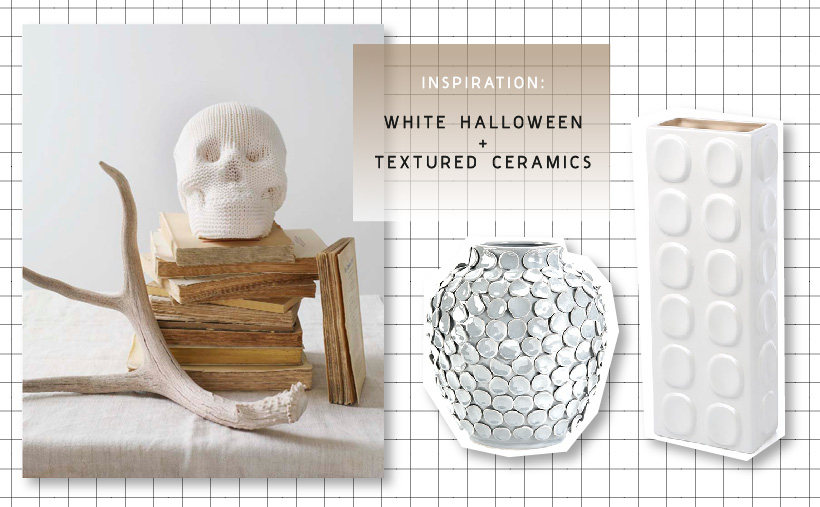 White and textural inspiration for Halloween via happymundane.com
