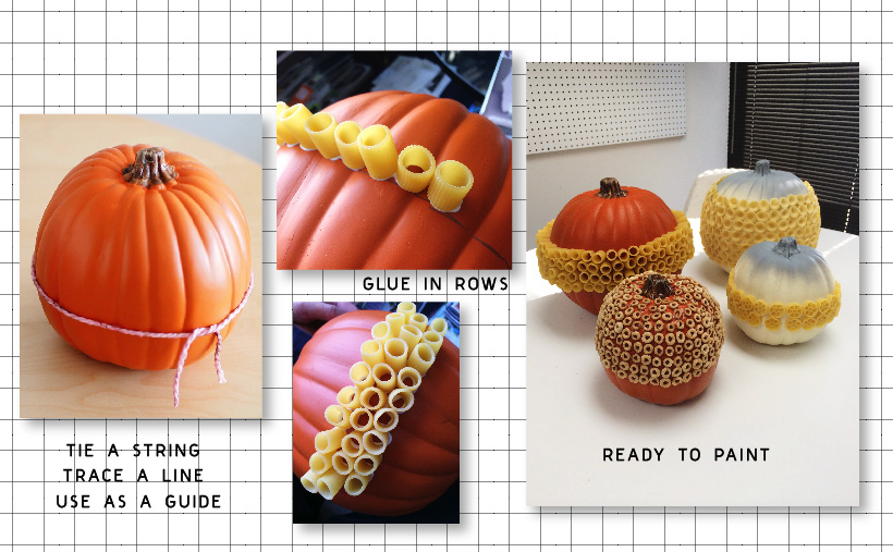 Tonal textural pumpkin DIY via happymundane.com