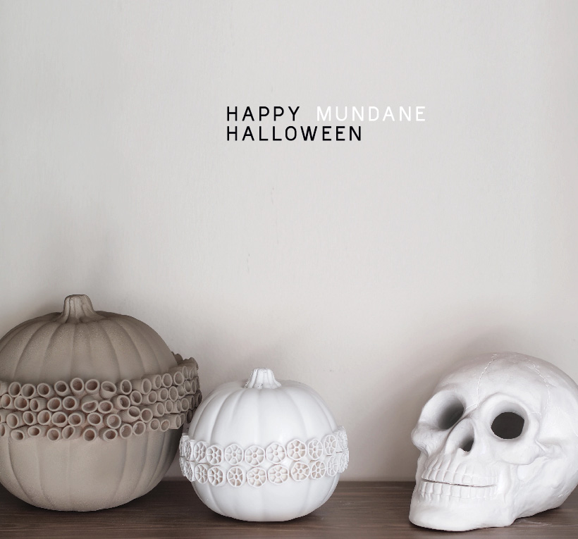 Tonal Textural pumpkin DIY via happymundane.com