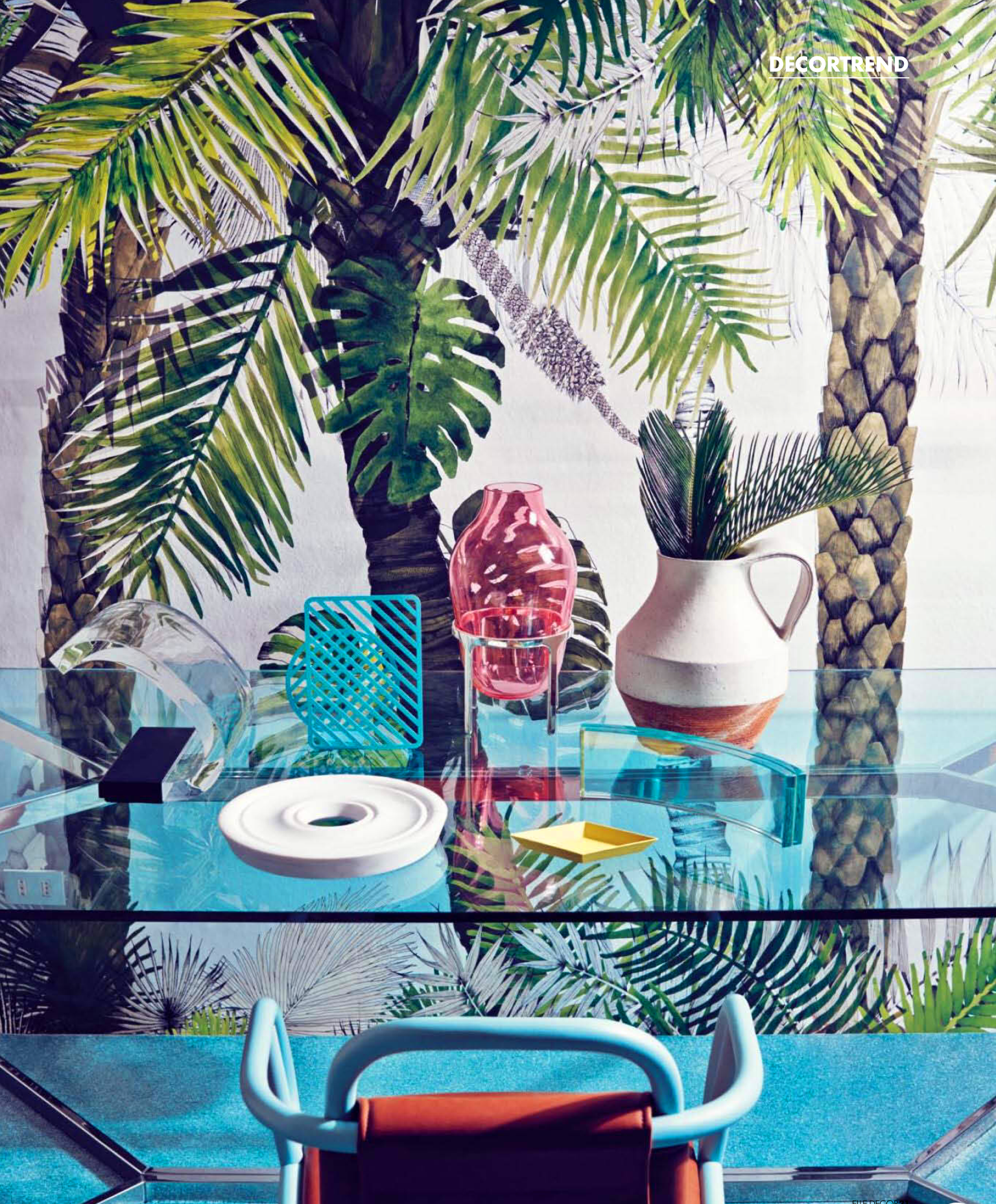 Palm Party in Elle Decor Italia June 2014 via happymundane.com 