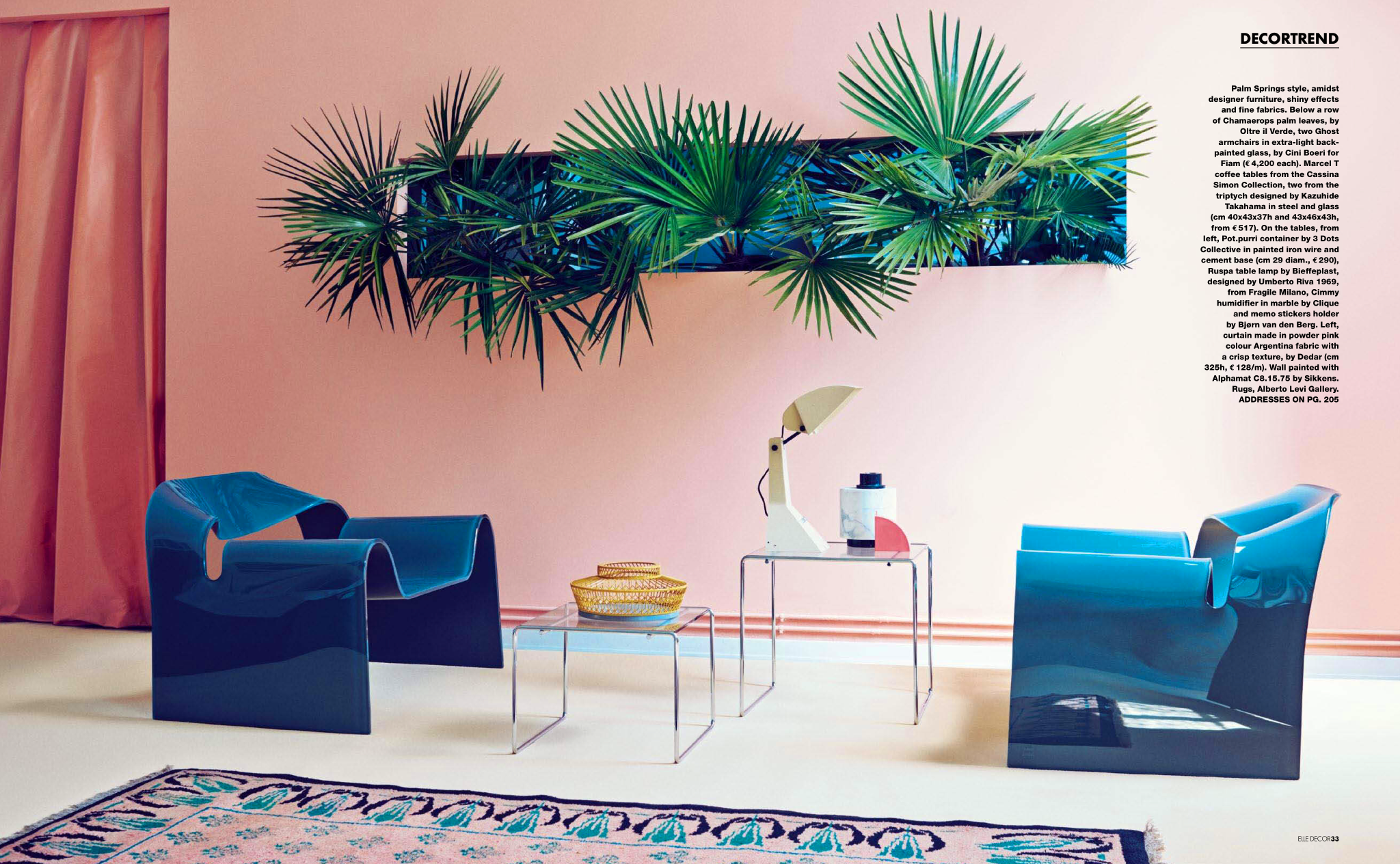 Palm Party in Elle Decor Italia June 2014 via happymundane.com 