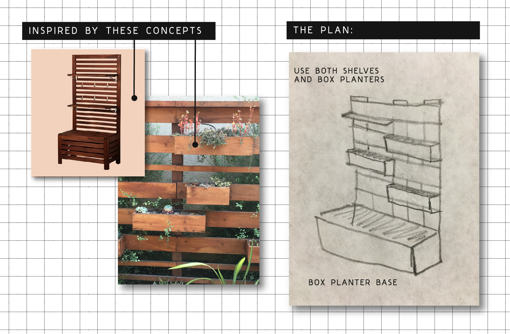 DIY Vertical box planter garden via happymundane.com