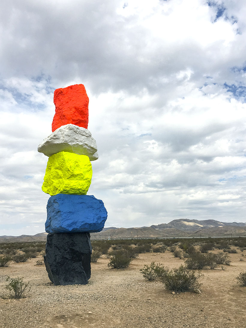 Seven Magic Mountains via happymundane.com