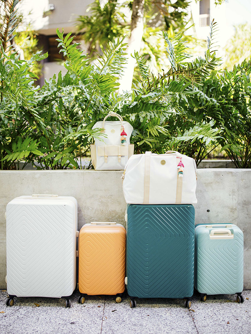 The Jungalow luggage collection at Target via happymundane blog
